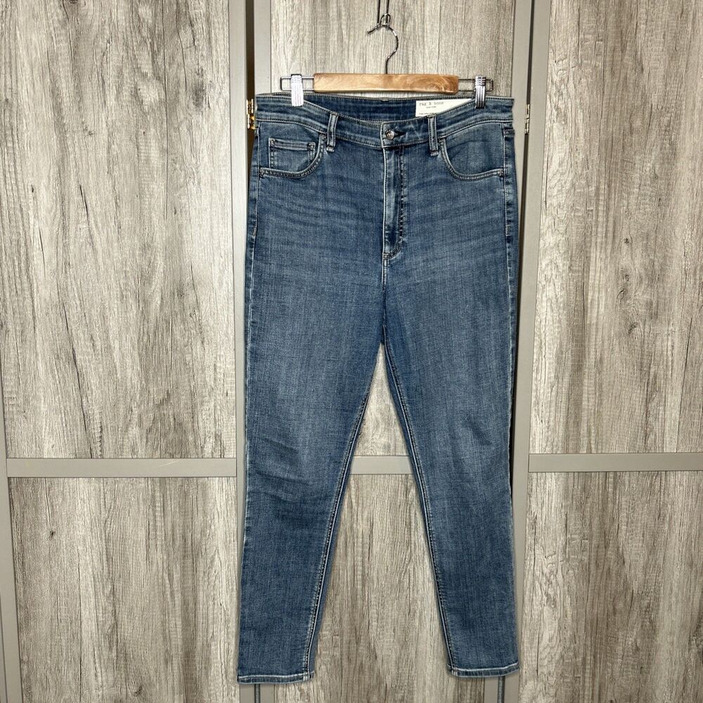 Rag & Bone Jeans Size 30 Tina High Rise Skinny Blue Color